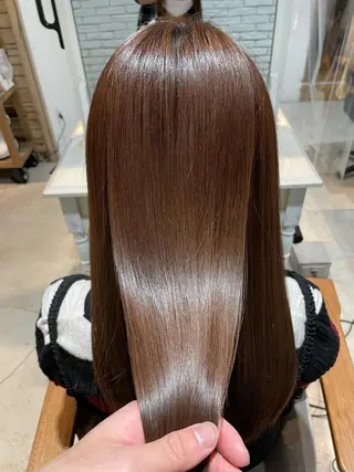 セミロング 髪質改善韓国レイヤー カット内田智大のヘアスタイル