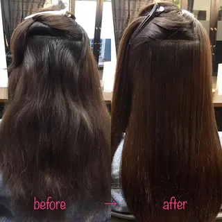ロング 縮毛矯正&髪質改善 MAILHAIRのヘアスタイル