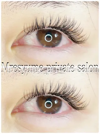 マツエク・マツパ Mresyume MAYUのマツエク・マツパデザイン