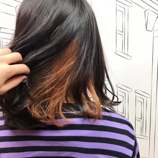 ミディアム カラー レイヤー,ボブ / 彩未のヘアスタイル