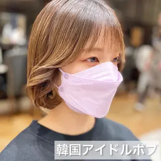 ミディアム カラー パーマ ヘアアレンジ Surpass所属・🌈小顔似合わせ SHIHO🌈のヘアスタイル