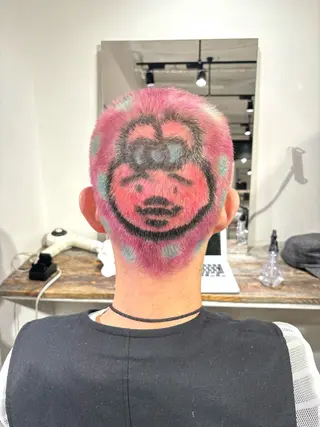 カラー メンズ 💫miyu💫デザ インカラー/アレンジのヘアスタイル