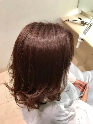 ミディアム カラー 【大人艶カラー🌿】 中畑リョウのヘアスタイル