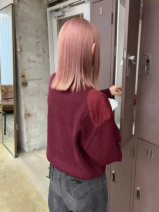 ロング カラー ナガノリノ /ボブ/ ベージュ/暖色のヘアスタイル