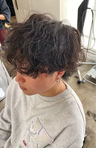 パーマ メンズ シャドウパーマ/ 波巻パーマYu-Kiのヘアスタイル