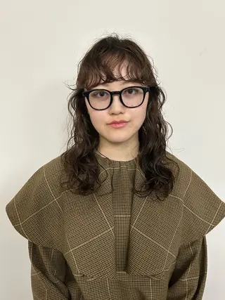 ミディアム パーマ aika/パーマ/ ショート/伏見のヘアスタイル