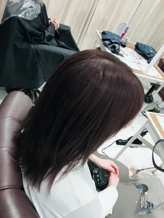 ミディアム カラー ブリーチカラー🌈 嘉名 真樹のヘアスタイル