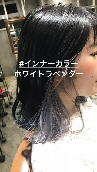 ミディアム カラー パーマ ヘアアレンジ メンズ キッズ ネイル マツエク・マツパ サロンドミルク 原宿のヘアスタイル