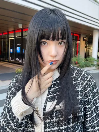 セミロング 園田 渉 ◤SHIKIO◢のヘアスタイル