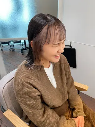 ミディアム カラー CURIO/南船場 /RIN💈🍎のヘアスタイル