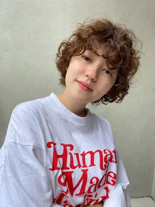 ショート パーマ VLOW nex the salon所属・韓国風/髪質改善/ ナガヤアキラのヘアスタイル