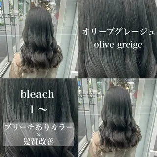 セミロング カラー ️💕淡いハイトーン 💕︎︎ひかるのヘアスタイル