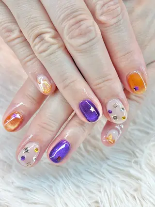 ネイル Lelole 🫧マグネット🫧のネイルデザイン