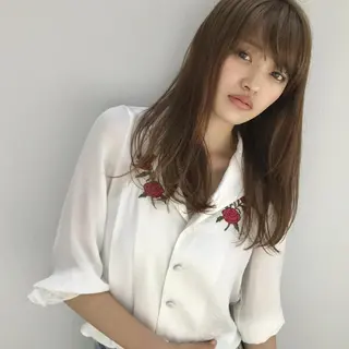 ミディアム パーマ カラー in Salon 恵比寿のヘアスタイル