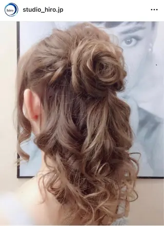 セミロング 京都.祇園セットサロン:スタジオ ヒロ【Studio hiro】所属・ヒロ(hiro) •スタジオヒロのヘアスタイル