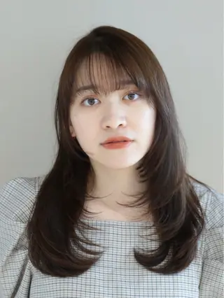 セミロング カラー 髙木美緒🌿 レイヤー/アレンジのヘアスタイル