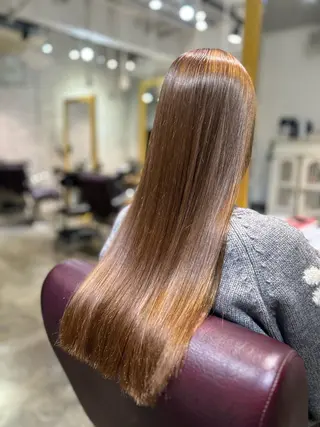 ロング 縮毛矯正／レイヤー／ 🌼mizukiのヘアスタイル