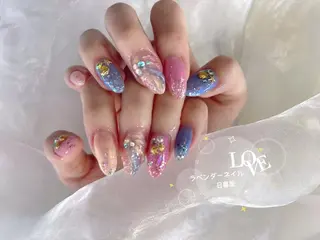 ネイル ラベンダー💖日暮里 ルル💖ネイルのネイルデザイン