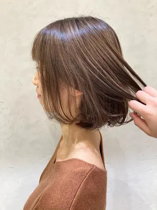 カラー nono/パーマ /顔まわりカット🐈のヘアスタイル