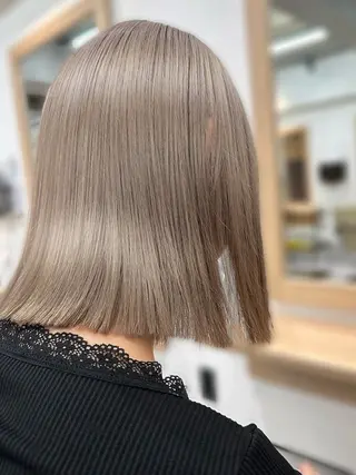 ミディアム 縮毛矯正 髪質改善　鈴木のヘアスタイル