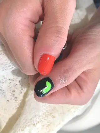 ショート m kaori𓃟のネイルデザイン