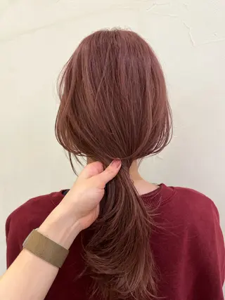 ロング 🍑暖色／レイヤー／ 真希🎀のヘアスタイル