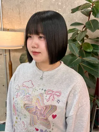 ミディアム AYAKA/名古屋/ 栄/ボブ/透明カラーのヘアスタイル