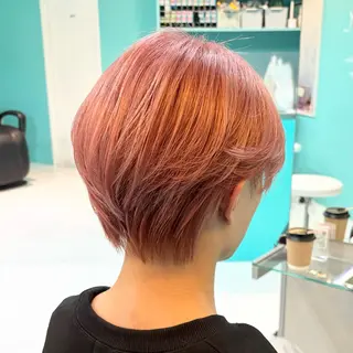 ショート カラー メンズ Natsuki💖 ボブ×艶カラー🥣のヘアスタイル