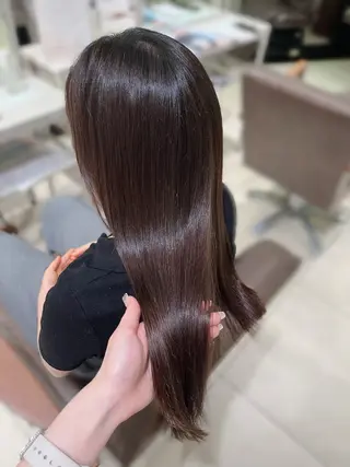 カラー 透明感♡暗髪カラー/ Kazuha🎀のヘアスタイル