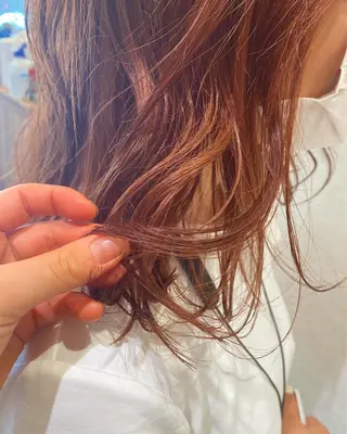 ミディアム カラー ヘアアレンジ パーマ指名No1 /namiのヘアスタイル