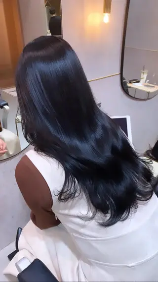 ロング 新宿/韓国レイヤー 髪質改善カラー/角所のヘアスタイル