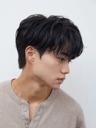 ミディアム パーマ メンズ 🔥メンズ超特化🔥 青木海斗のヘアスタイル