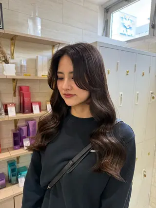 セミロング Zina 熊本店 ワンホン/Juranのヘアスタイル