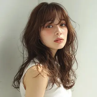 ロング 🌿デザイン縮毛矯正 &パーマ🌿小林真也のヘアスタイル