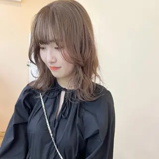 セミロング カラー arisa/暖色 /伏見/レイヤーのヘアスタイル