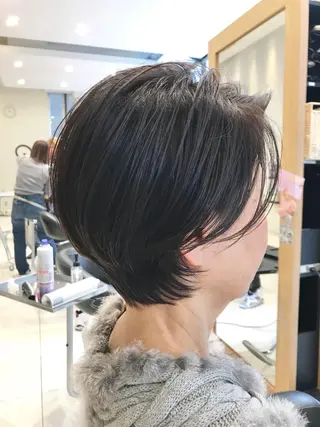 ショート ショート白髪染め無料 ／河瀬謙介のヘアスタイル