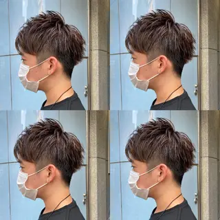 カラー メンズ Miku❇️ フェイスレイヤーのヘアスタイル