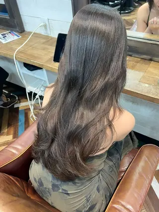 ロング カラー 顔周りレイヤー🌈 透明感カラ⭐️RENのヘアスタイル