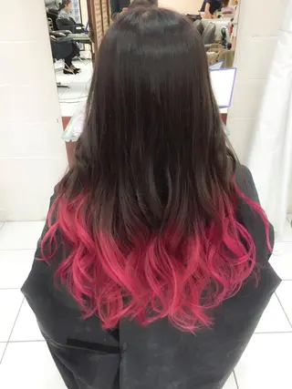 ミディアム カラー ヘアアレンジ モテ髪透明感❤️ デイズヘアカラーのヘアスタイル