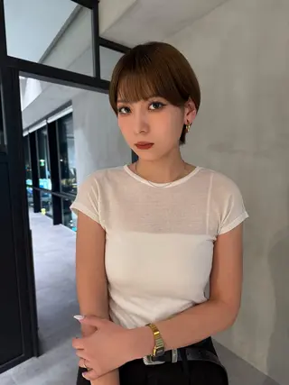 ショート 横田 七美のヘアスタイル