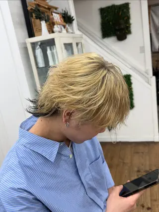 ミディアム パーマ メンズ メンズ特化サロン ユウヘイのヘアスタイル