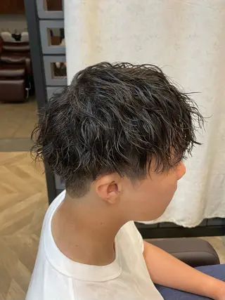 パーマ メンズ ブリーチカラー‎🤍 ききのヘアスタイル