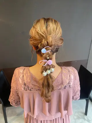 ロング ヘアアレンジ GATE.所属・ちあり ／梅田🎀のヘアスタイル