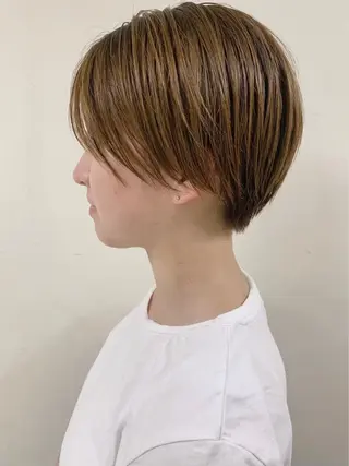 ショート 神戸ボブ✂️ ioe三宮/田 伸佳のヘアスタイル