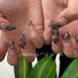 セミロング nail&eyelashsalon atelier fam上本町店所属・アトリエ FAMのネイルデザイン