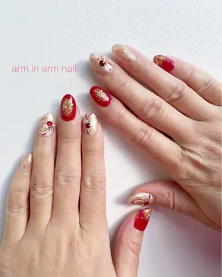 ネイル arm in arm ︎✿Yamamotoのマツエク・マツパデザイン