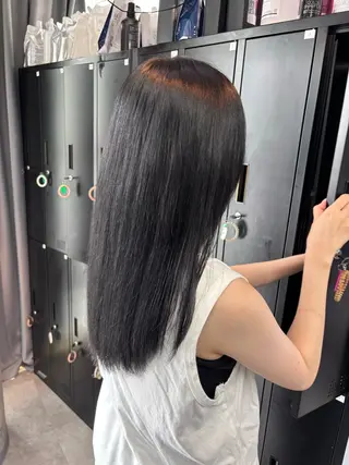 ロング 落ちる黒 森崎雄斗のヘアスタイル