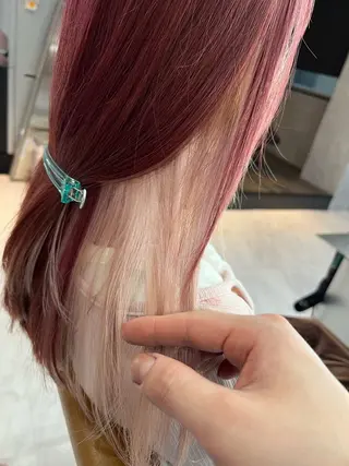 ロング カラー ハイトーン✨最新髪質 改善👩ryuyaのヘアスタイル