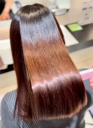 ロング 中水 怜奈のヘアスタイル