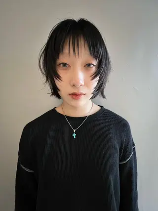 ショート カラー haco＋所属・圧倒的デザイン力 店長🎨RENAのヘアスタイル